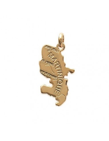 Pendentif carte Martinique Abbie