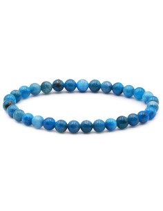 Bracelet Apatite Bleue A+ perles en 6 mm