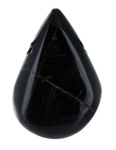 Pendentif Tourmaline noire en pierre roulée