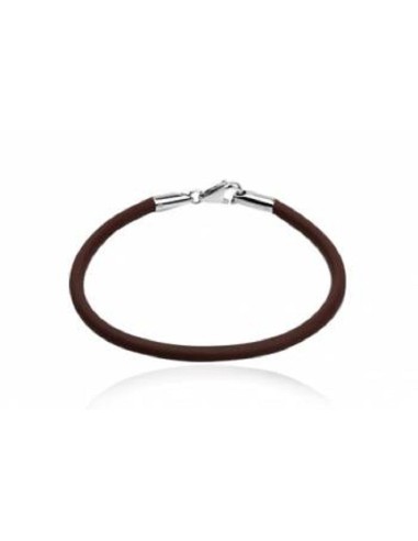 Bracelet silicone marron