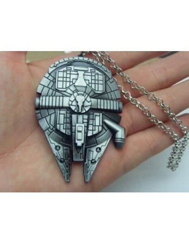 Collier gris en alliage style guerrier