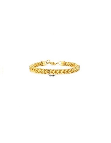 Bracelet en acier doré