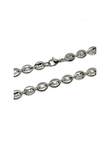 Chaîne collier grain de café en acier en 40 cm x 5 mm