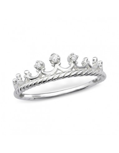 bague couronne argent Alayna