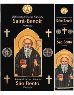 Encens Saint Benoît en lot de deux boîtes de 15 grammes chacune