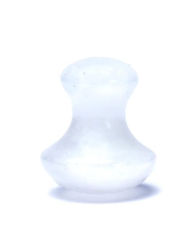 Pierre de massage forme champignon en Cristal roche