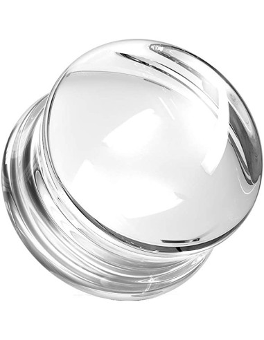 Piercing plug transparent en acrylique