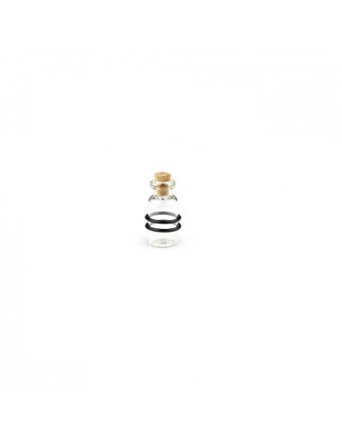 Piercing plug transparent bouteille en verre