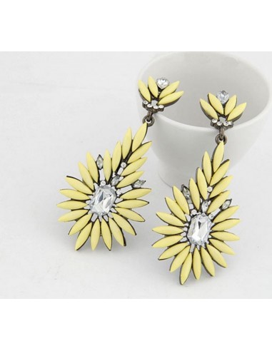 Boucles d'oreille jaune Alexandrar