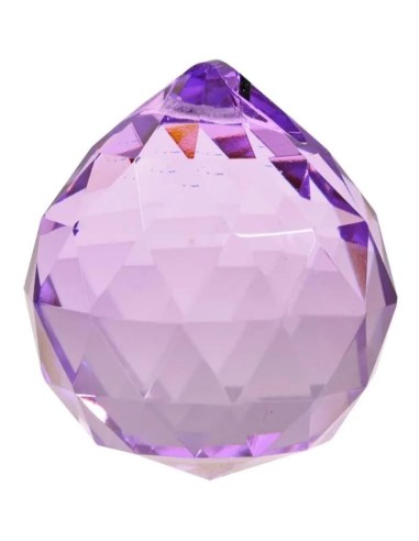Cristal  Sphère arc en ciel -violet-qualité AAA maxi 5 cm