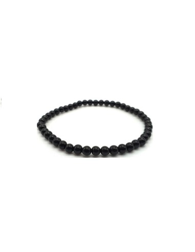 Bracelet Tourmaline noire en 4 mm