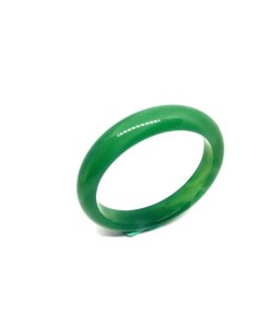 Jonc agate de couleur verte en 62 mm