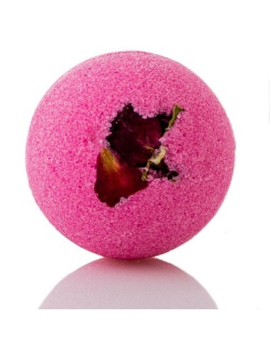 Boule de Bain funky rose rouge en 125 grammes