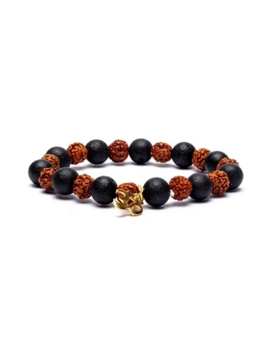 Bracelet Rudraksha et Aum Om