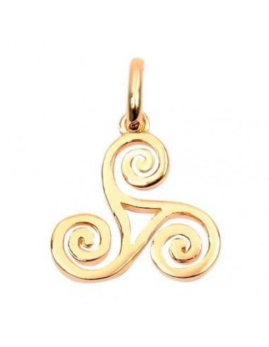 Pendentif Triskel  Plaqué Or modèle Adolfo