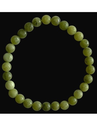 Bracelet jade Néphrite  en 6 mm