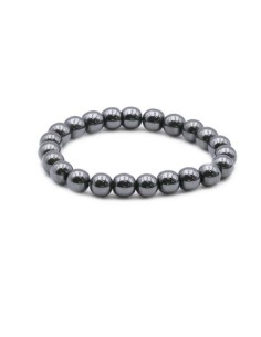 Bracelet hématite perles de 10 mm