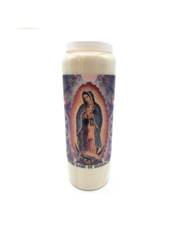 Bougie Neuvaine Notre Dame de Guadalupe avec prière