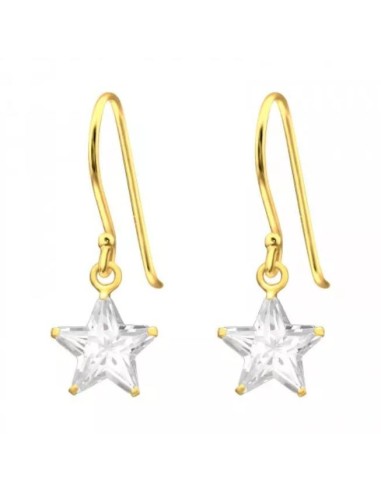 Boucles d'oreilles étoiles en plaqué or