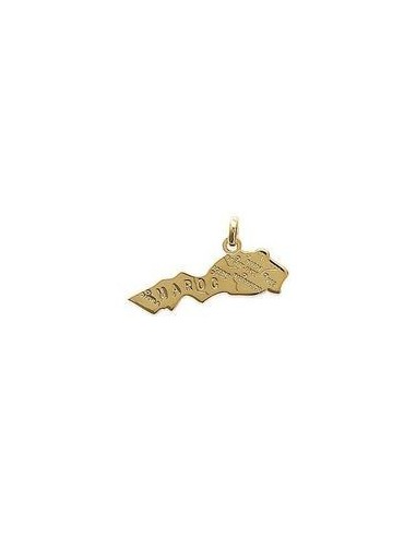 Pendentif  Maroc en plaqué or