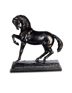 Figurine cheval piaffant de Barye en 15 cm