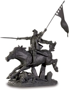 Figurine Jeanne D'Arc en armure par Jules Roulleau