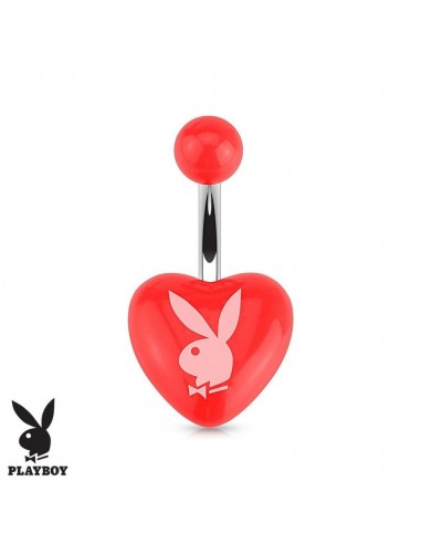 Piercing nombril coeur Playboy rouge Adeodat