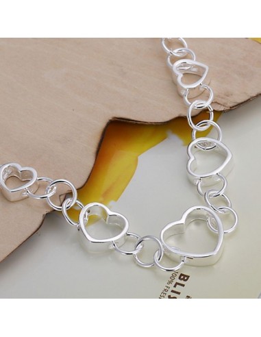 Bracelet coeur plaqué argent modèle Amiyas