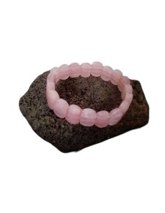 Bracelet quartz rose pierres ovales modèle Daisie
