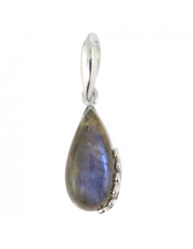 Pendentif Labradorite et plaqué argent