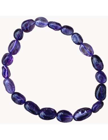 Bracelet améthyste pierre roulée