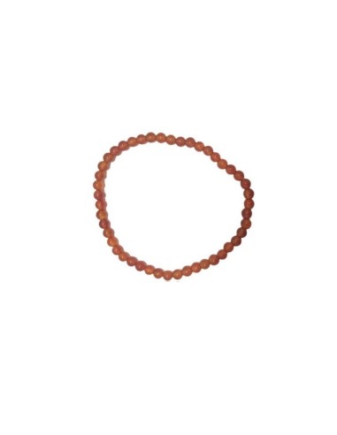 Bracelet cornaline 4 mm