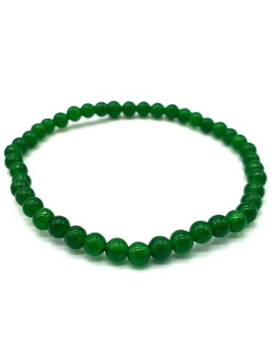 Bracelet jade vert 4 mm