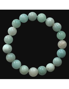 Bracelet amazonite de Chine perles en 10 mm
