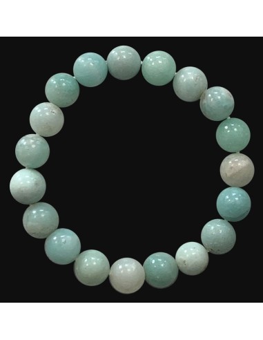 Bracelet amazonite de Chine perles en 10 mm