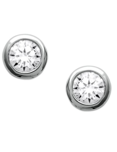 Boucles d'oreilles zircones et plaqué argent