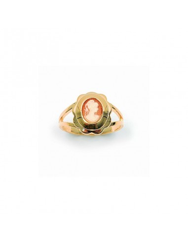 Bague camée rose