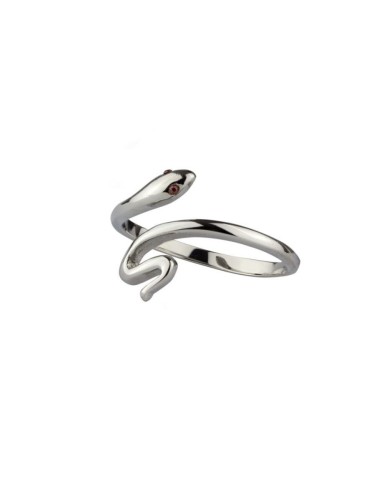 Bague serpent en acier