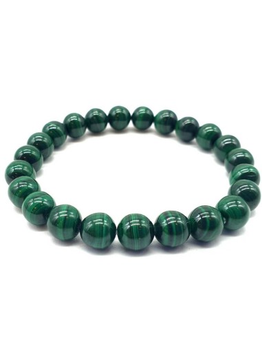 Bracelet Malachite en 8 mm