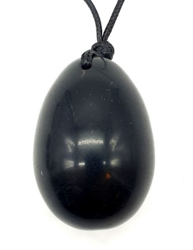Oeuf Yoni Obsidienne Noire 5cm