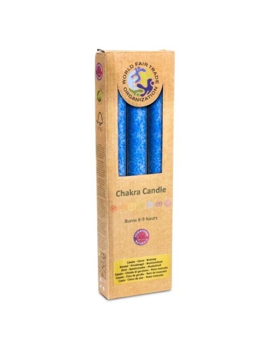 Bougie parfumée 5° chakra Vishuddha bleu