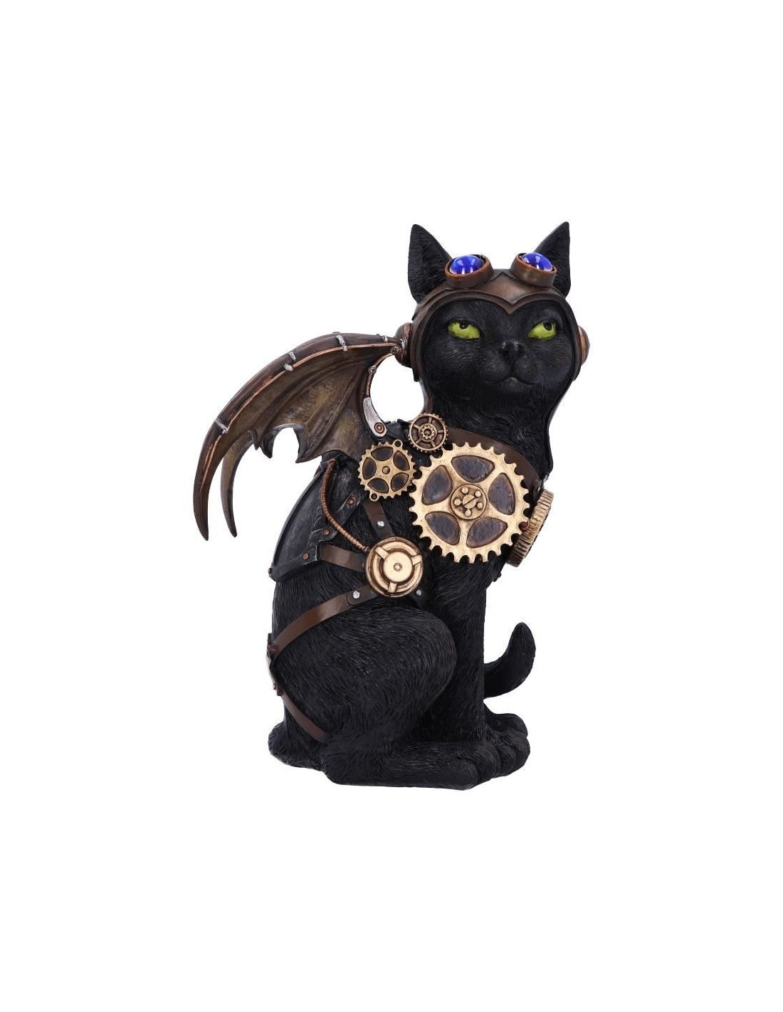 Déco Figurine Chat noir Steampunk