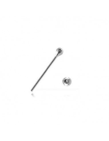 Piercing nez droit  boule 1.6 mm modèle Boleslaw