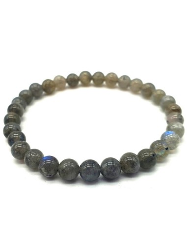 Bracelet Labradorite bleue bijou en pierres  de 6 mm