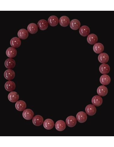 Bracelet rhodochrosite du Pérou AA bijou en perles de 6 mm