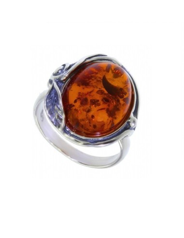 Bague Ambre bijou en argent