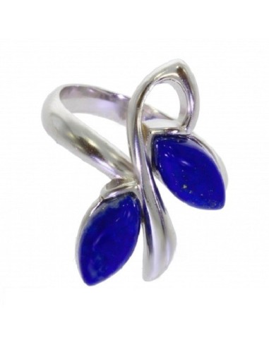 Bague Lapis-lazuli véritable bijou en argent