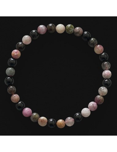 Bracelet Tourmaline multicolore en 5 mm