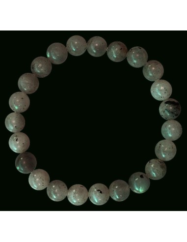 Bracelet Labradorite A de Madagascar perles en 8 mm