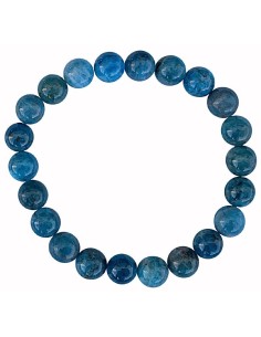 Bracelet Apatite Bleue AA bijou en pierres de 8 mm